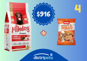 Combo 4 Mikdog x 7 kg más Bocadito Golocan de regalo