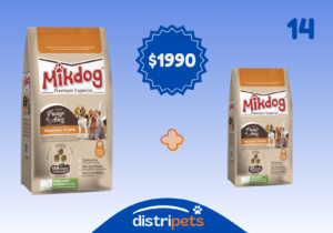 Combo 14 alimento Mikdog especial para perro adultos de razas pequeñas